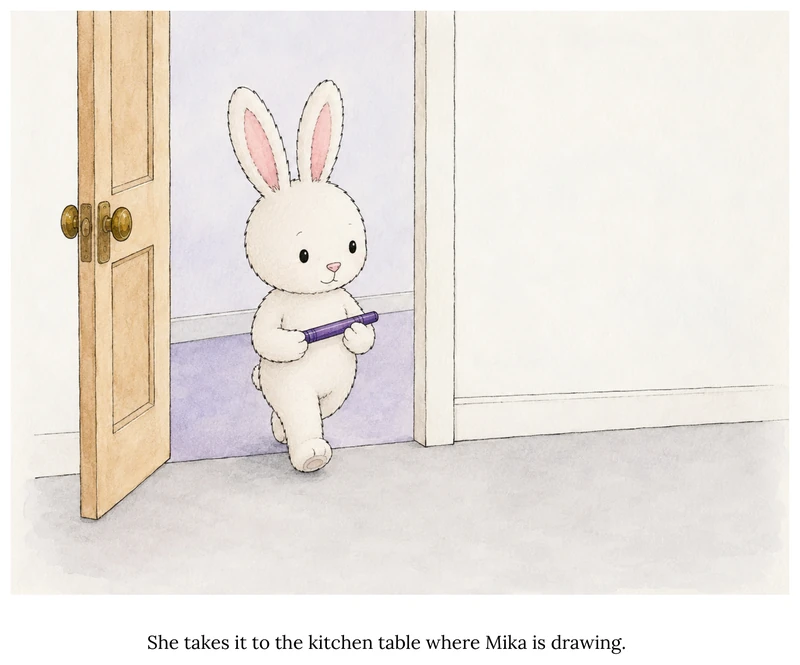 A page from Mitzy and the Trouble with Sharing
